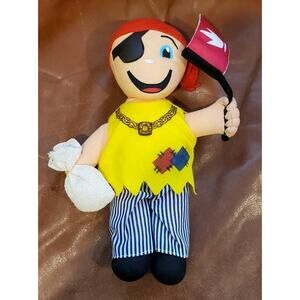 HTF Princess Family Club Riviera 12 In Pirate Stuffed Plush Collectible No Tags